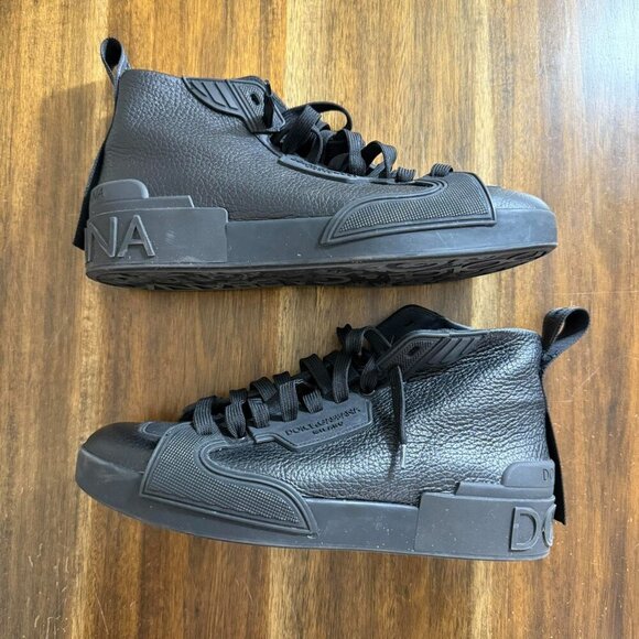 Dolce & Gabbana Other - Dolce & Gabbana Alta Bott Sneaker Shoe Size 7 Black